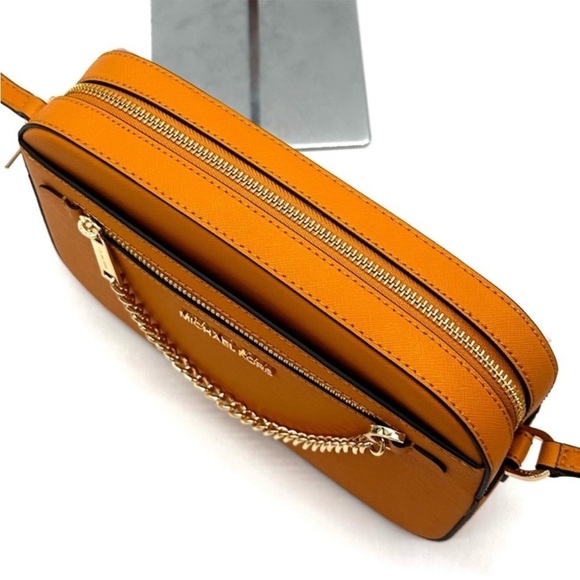 Michael Kors Large EW Crossbody Bag & Medium ZA Card Case Wallet Cider - Picture 7 of 13